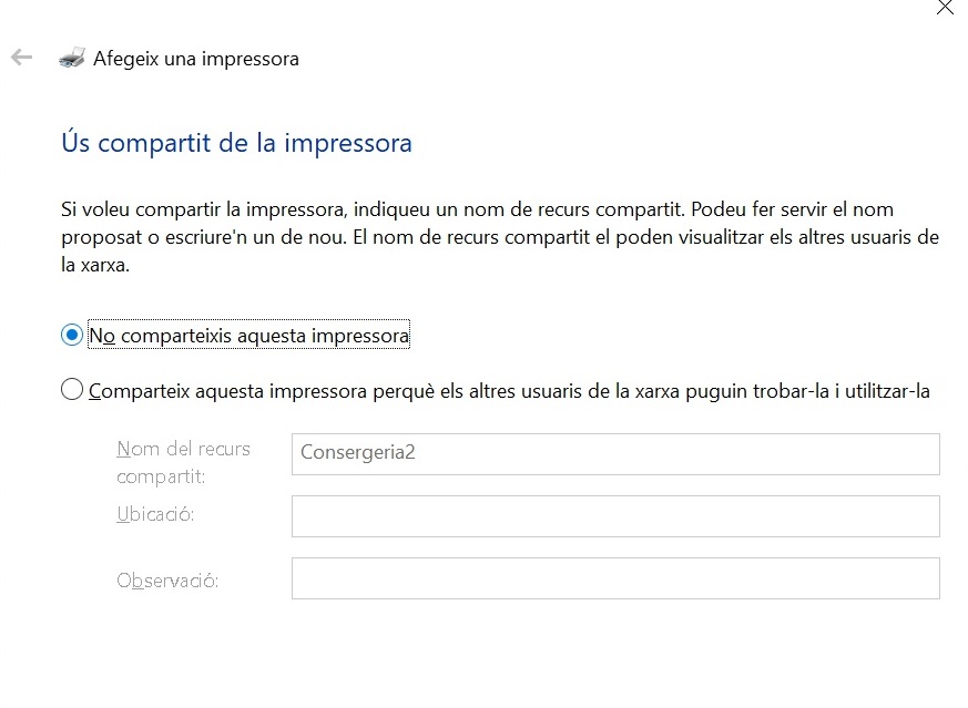 no compartir
