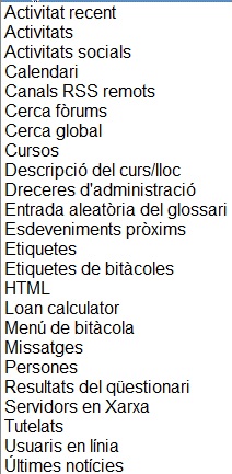 blocs