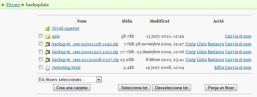 Backup Backup